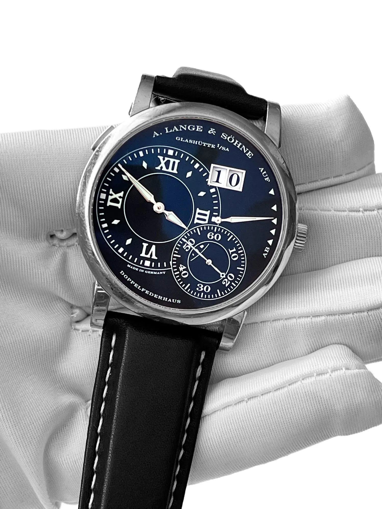 A. Lange & Söhne Grand Lange 1 115.029 42mm 18k white gold Black 1