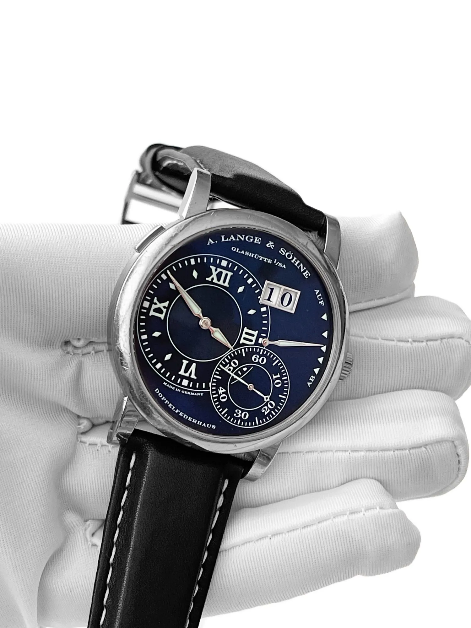 A. Lange & Söhne Grand Lange 1 115.029 42mm 18k white gold Black 3