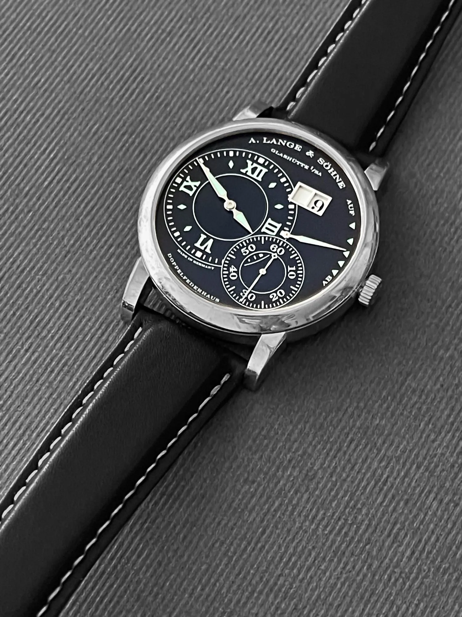 A. Lange & Söhne Grand Lange 1 115.029 42mm 18k white gold Black 5