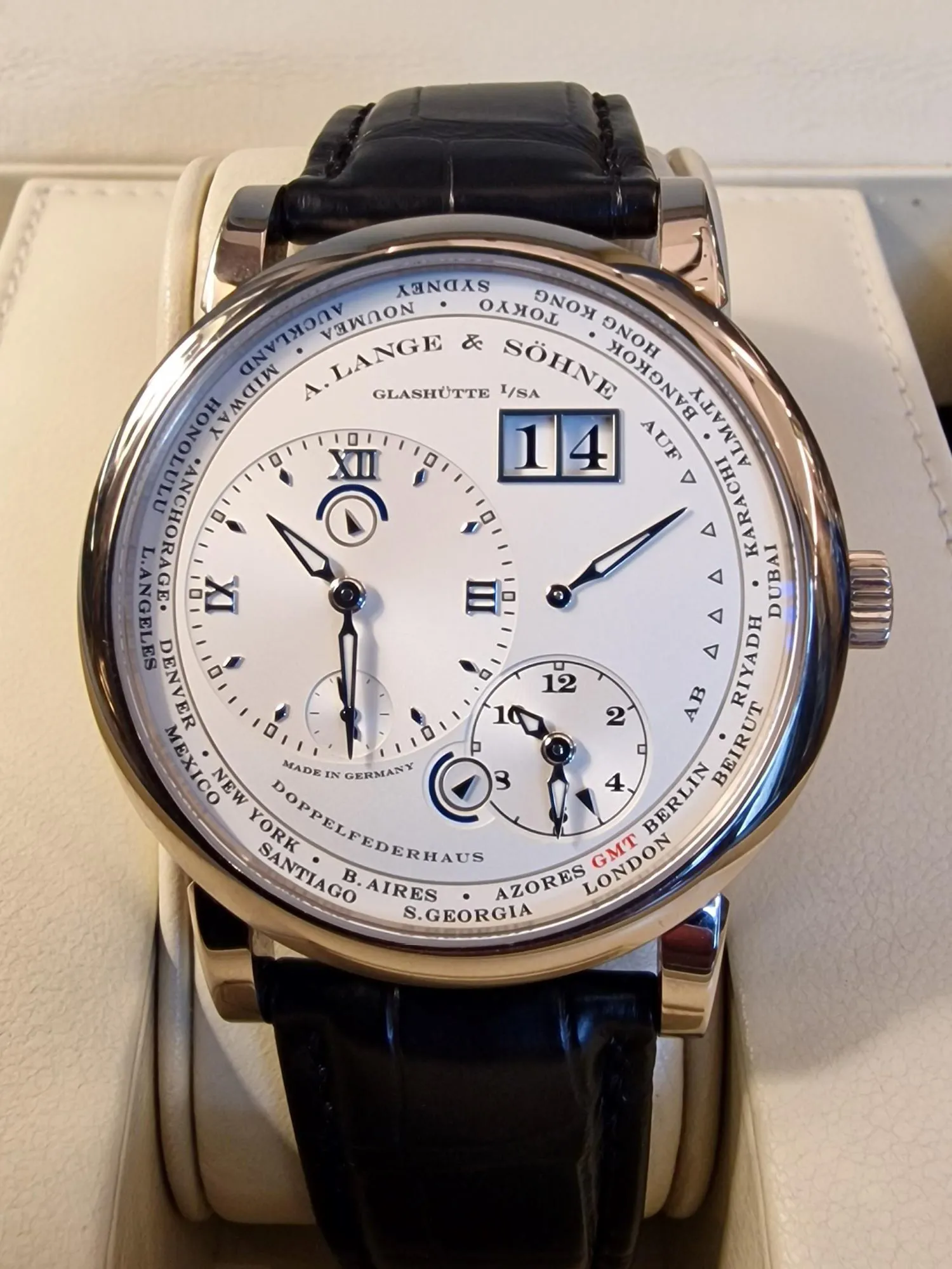 A. Lange & Söhne Lange 1 116.039 42mm 18k white gold Silver 1