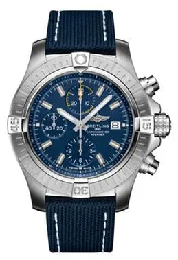 Breitling Avenger A13317101C1X1 45mm Stainless steel Blue