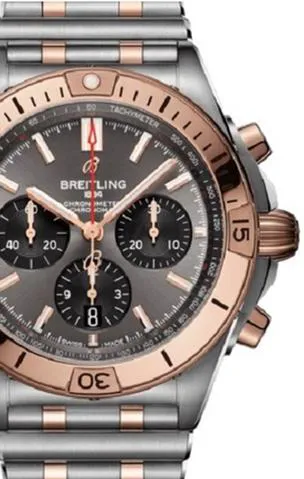 Breitling Chronomat UB0134101B1U1 42mm Yellow gold and Stainless steel Gray 7