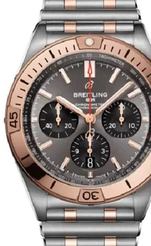 Breitling Chronomat UB0134101B1U1 42mm Yellow gold and Stainless steel Gray 8