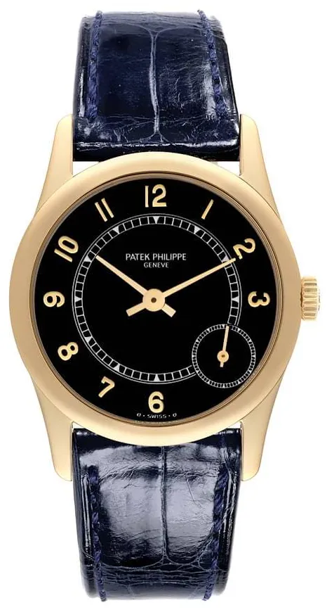 Patek Philippe Calatrava 5000J-001 33mm Yellow gold Black