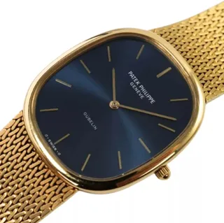 Patek Philippe Golden Ellipse 3738/100 Yellow gold Blue