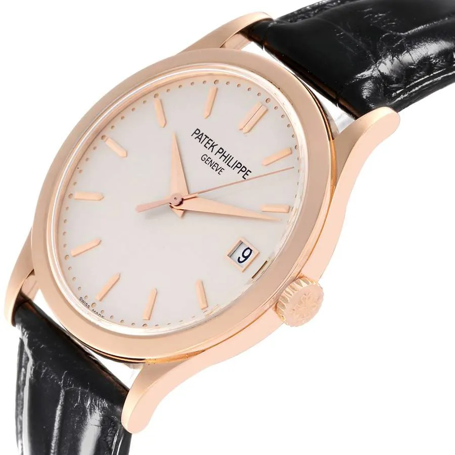 Patek Philippe Calatrava 5296R-010 38mm Rose gold Silver 1