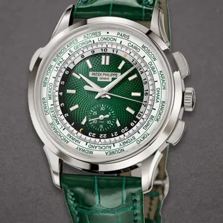 Patek Philippe World Time Chronograph 5930P-001 Platinum Green