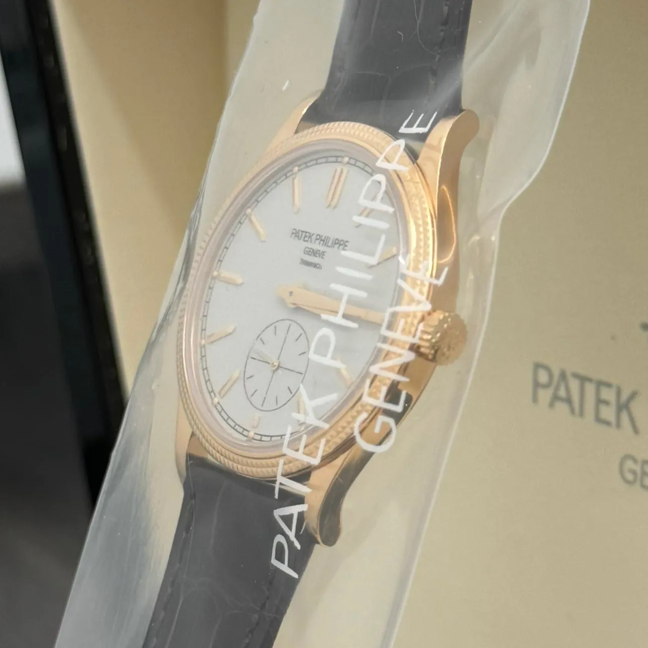 Patek Philippe Calatrava 6119R-001 39mm Rose gold Silver 1