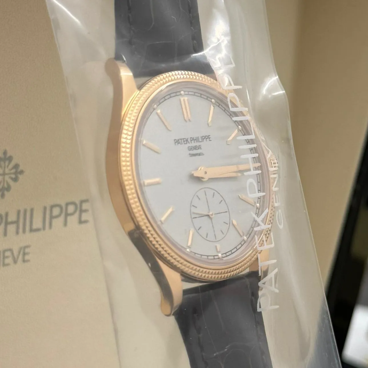 Patek Philippe Calatrava 6119R-001 39mm Rose gold Silver 2