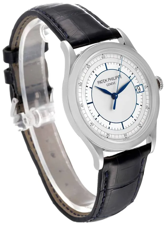 Patek Philippe Calatrava 5296G-001 38mm White gold Silver 2