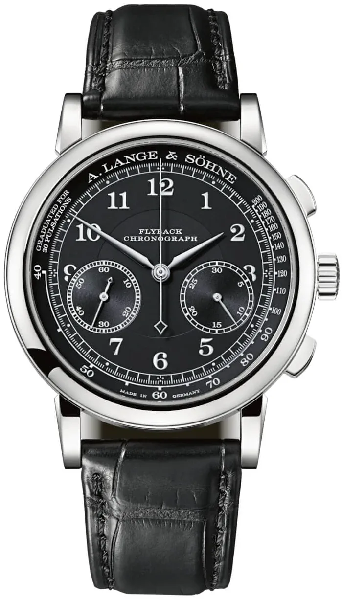 A. Lange & Söhne 1815 414.028 39.5mm White gold and 18k white gold Black