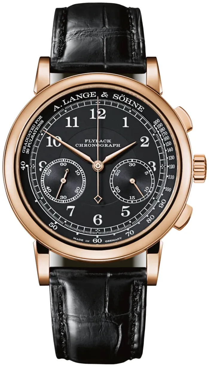 A. Lange & Söhne 1815 414.031 39.5mm Rose gold and 18k rose gold Black