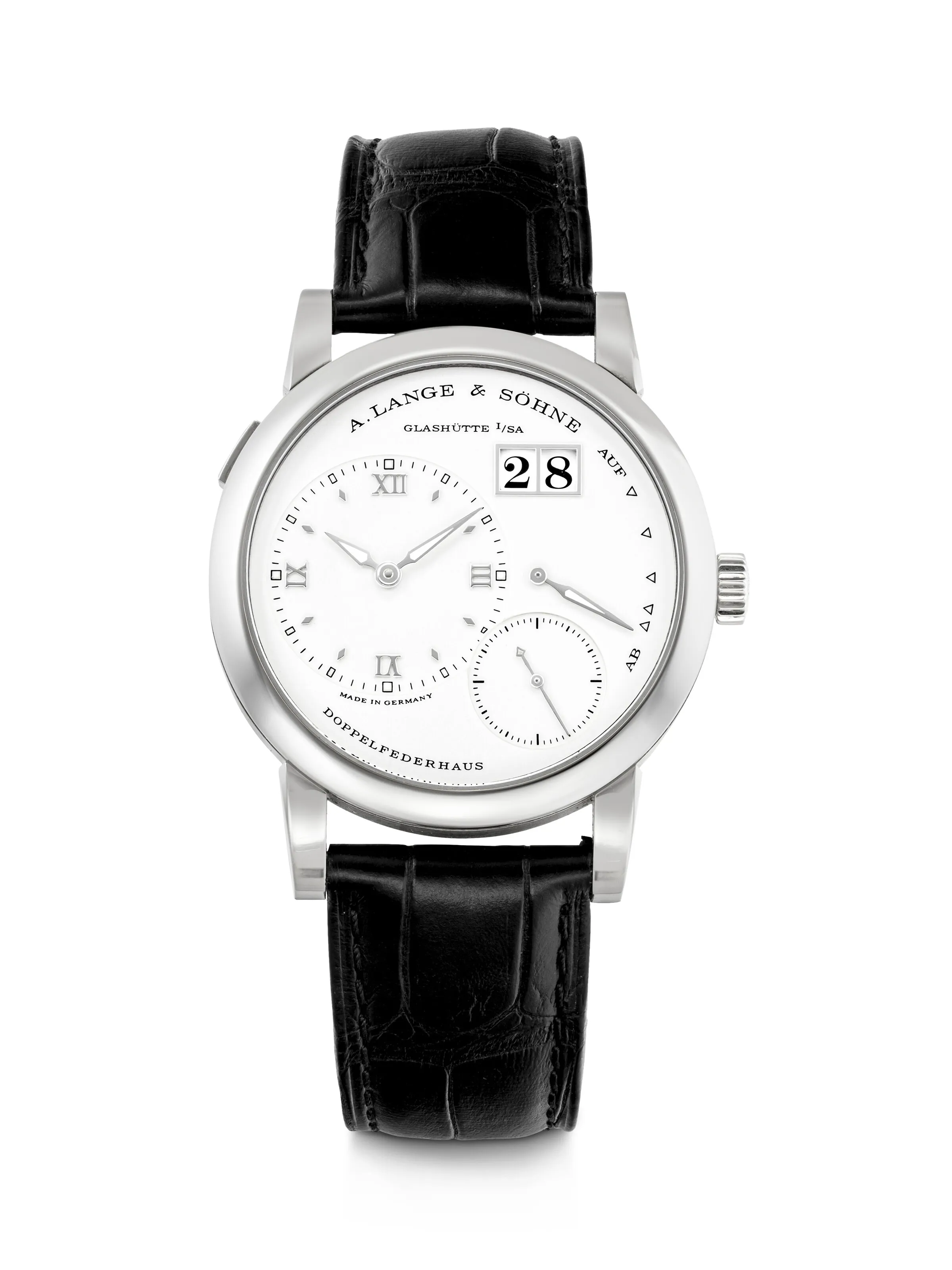 A. Lange & Söhne Lange 1 101.039 38.5mm 18k white gold Silver