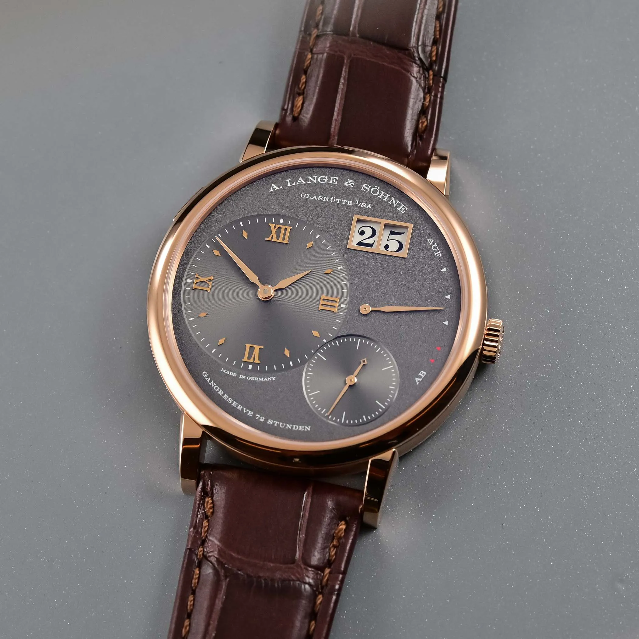 A. Lange & Söhne Lange 1 137.033 41mm Rose gold and 18k rose gold Gray