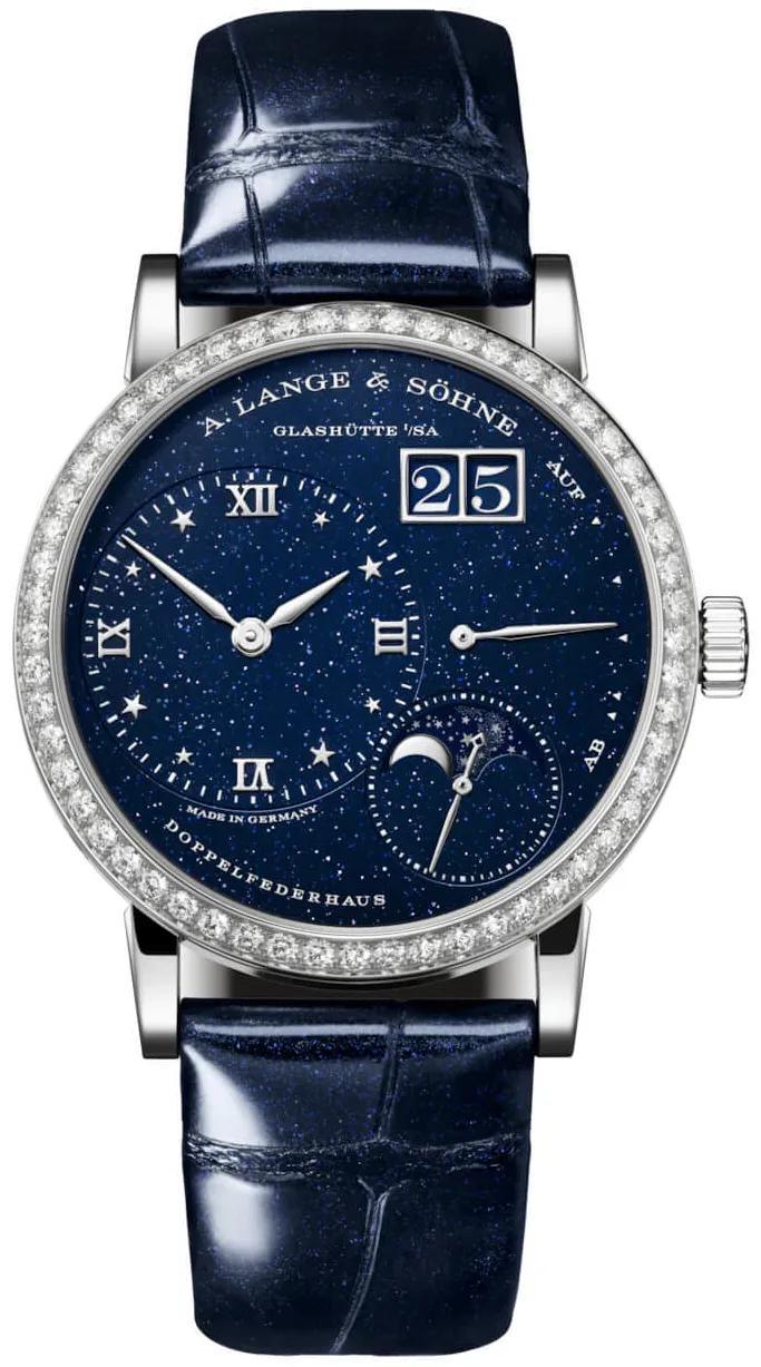 A. Lange & Söhne Lange 1 182.886 37mm White gold and 18k white gold Blue