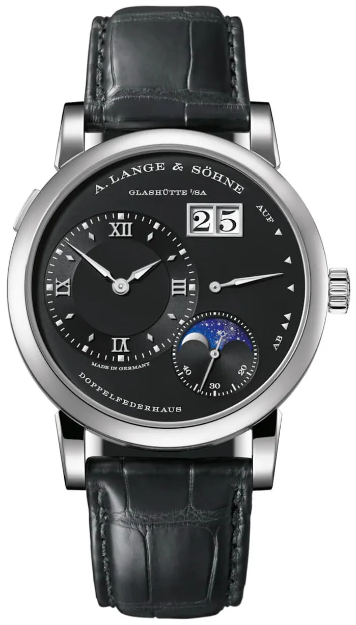 A. Lange & Söhne Lange 1 192.029 38.5mm White gold and 18k white gold Black