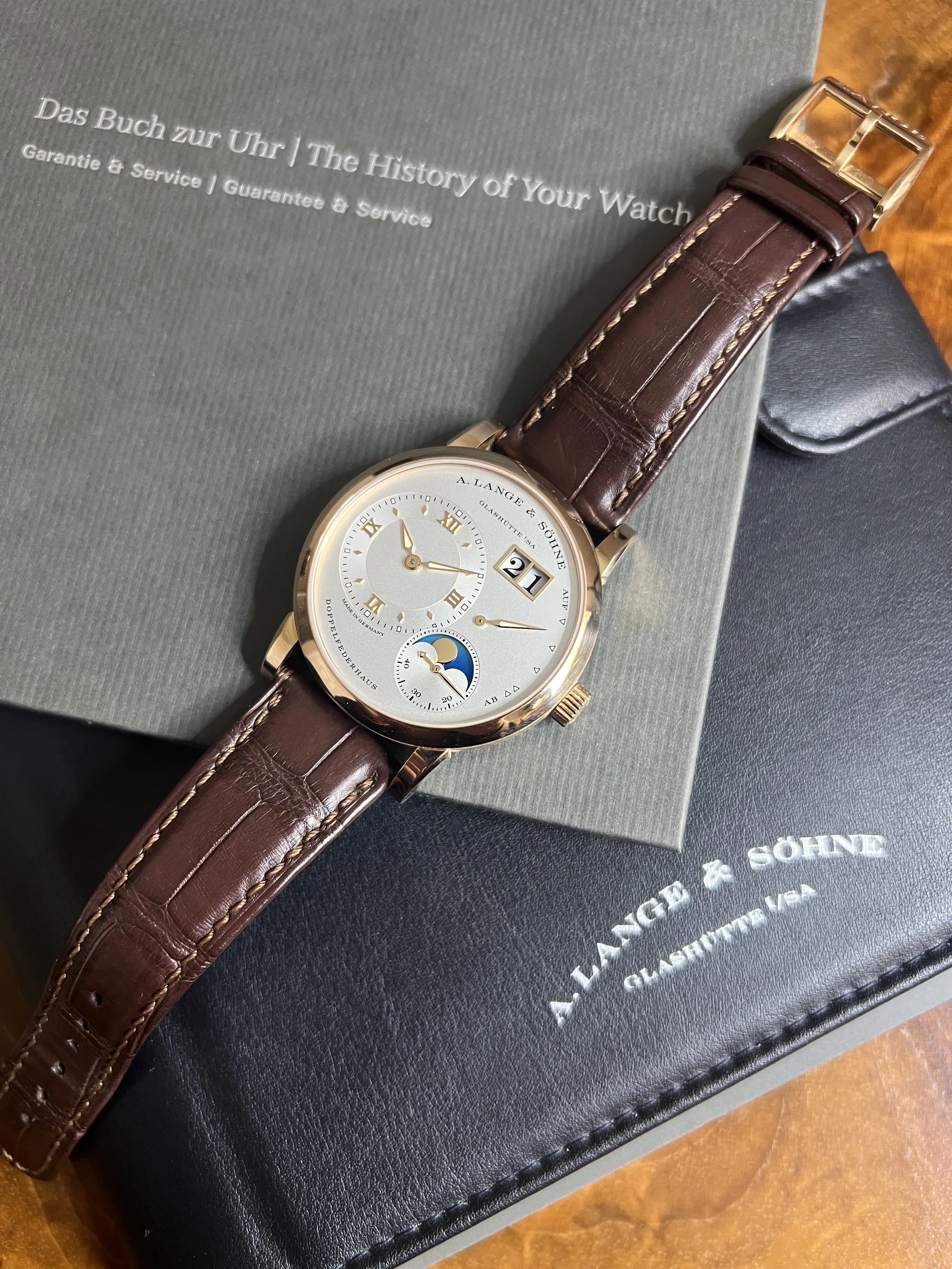 A. Lange & Söhne Lange 1 192.032 38.5mm Rose gold Silver 2