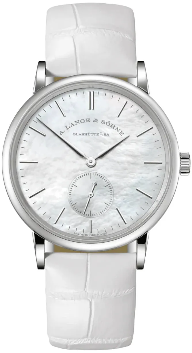 A. Lange & Söhne Saxonia 219.047 35mm White gold and 18k white gold Mother-of-pearl