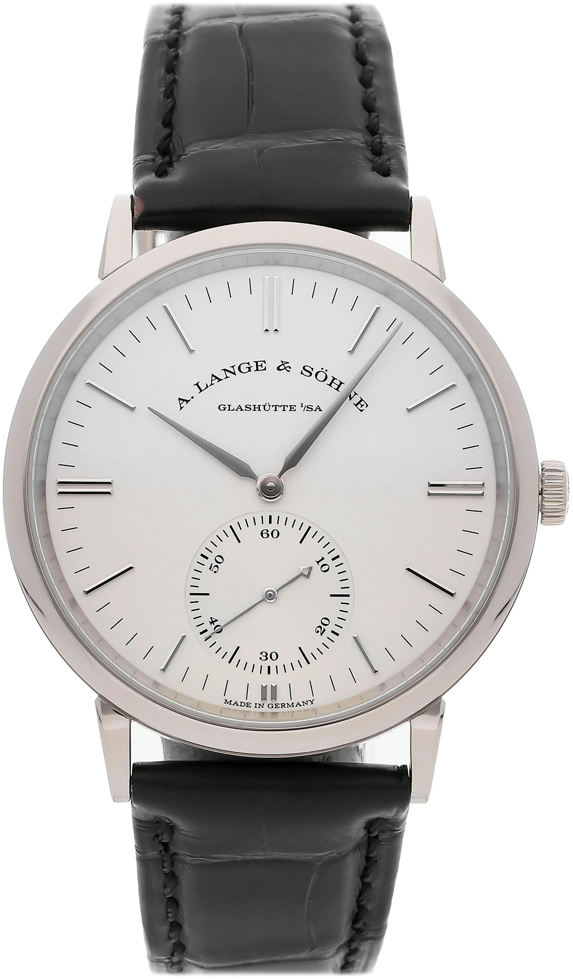 A. Lange & Söhne Saxonia 380.027 38mm White gold Silver