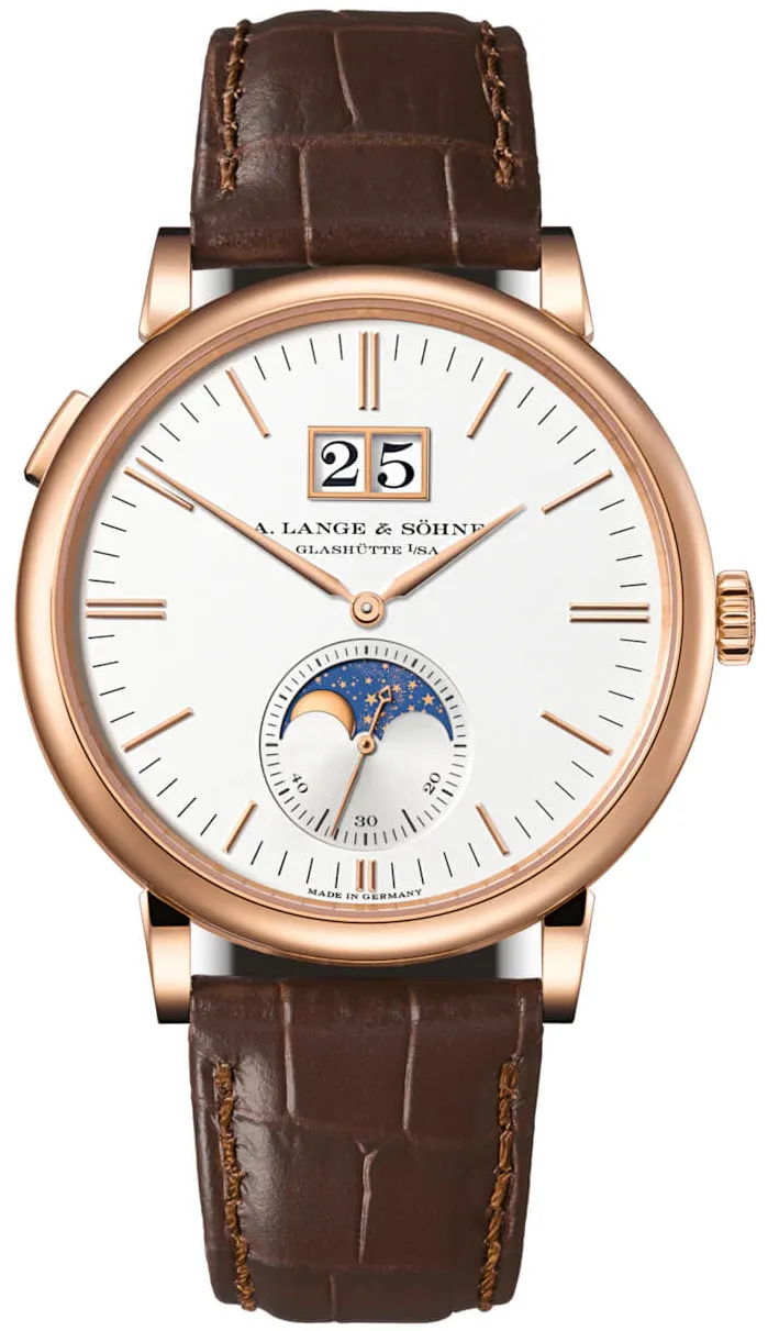 A. Lange & Söhne Saxonia 384.032 40mm Rose gold and 18k rose gold Silver