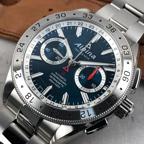 Alpina Alpiner AL-860LNS5AQ6B 44mm Stainless steel Blue