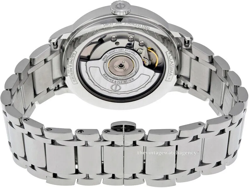 Baume & Mercier Classima 10220 36.5mm Stainless steel White 2