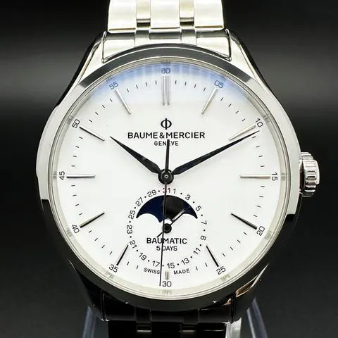 Baume & Mercier Clifton M0A10552 42mm Stainless steel White