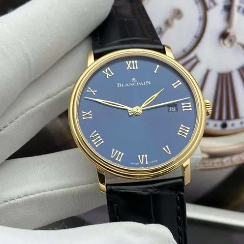 Blancpain Villeret Ultra-Slim 6651-3640-55B 40mm Rose gold Blue