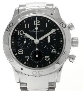 Breguet Type XX 3800ST 39mm Stainless steel Black