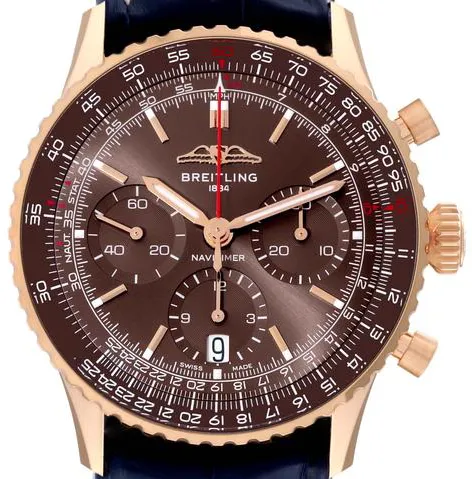 Breitling Navitimer RB0139 41mm Rose gold Brown