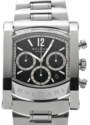 Bulgari Assioma aa 48 s ch 38mm Stainless steel Black