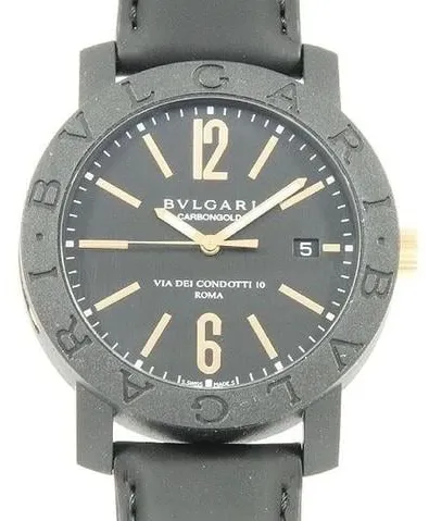 Bulgari Bulgari BB40CL/BBP40BCGLD 40mm Carbon fiber Black