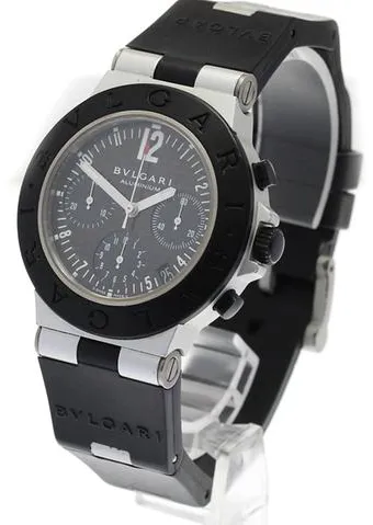 Bulgari Diagono AC 38 TA 38mm Aluminium Black 1