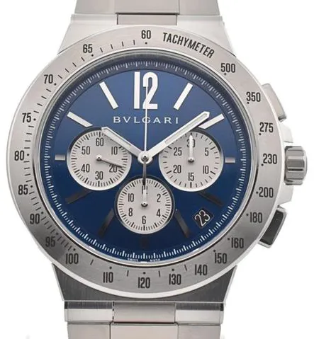 Bulgari Diagono DG41C3SSDCHTA 41mm Stainless steel Blue