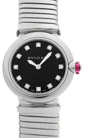 Bulgari Lucea LU28S 28mm Stainless steel Black