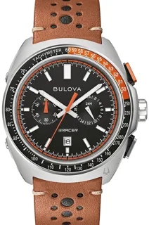 Bulova Racer Chronograph 98B427 Silver and Stainless steel black$orange$white