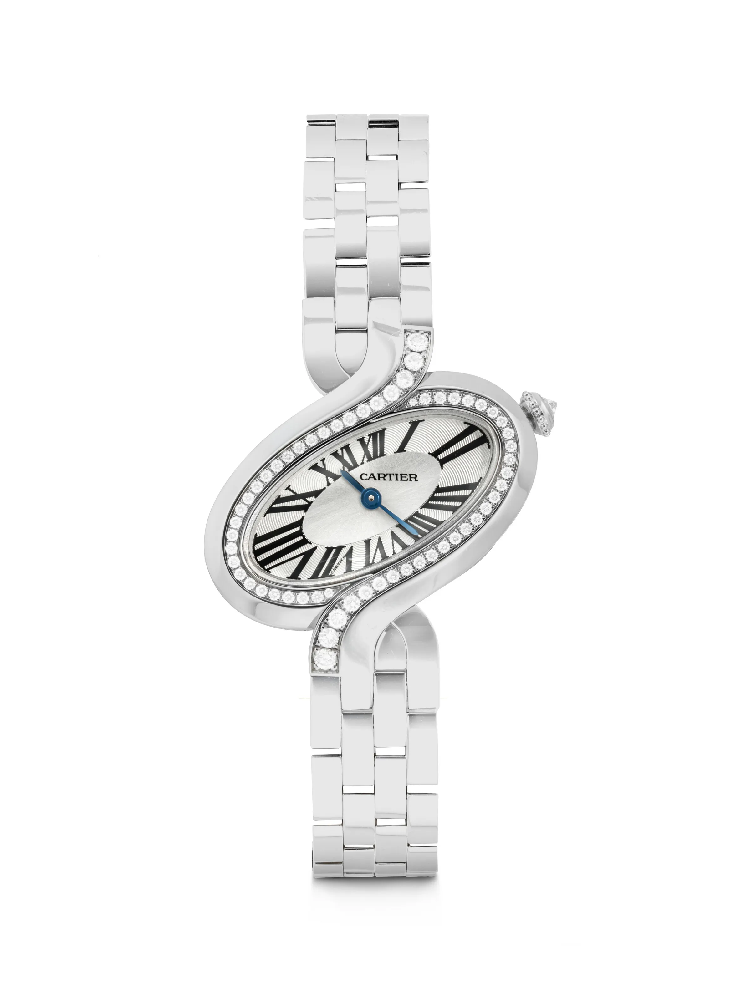 Cartier Délices de Cartier 3383 31mm 18k white gold Silvered