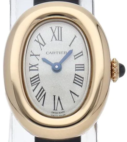 Cartier Baignoire WGBA0017 24.5mm Yellow gold Silver