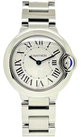 Cartier Ballon Bleu 28mm 3009 28mm Stainless steel White