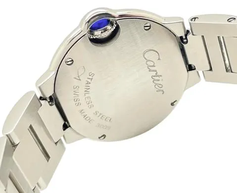 Cartier Ballon Bleu 28mm 3009 28mm Stainless steel White 3