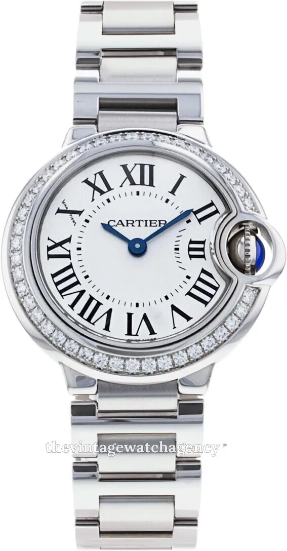 Cartier Ballon Bleu 28mm W4BB0015 28mm Stainless steel White