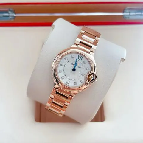 Cartier Ballon Bleu 28mm WE902025 28mm Rose gold Silver 2