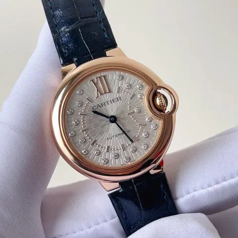 Cartier Ballon Bleu de Cartier WGBB0052 33mm Rose gold Silver