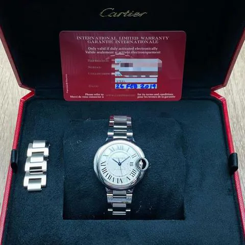 Cartier Ballon Bleu W6920071 33mm Stainless steel White