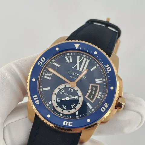 Cartier Calibre de Cartier WGCA0009 42mm Rose gold Blue