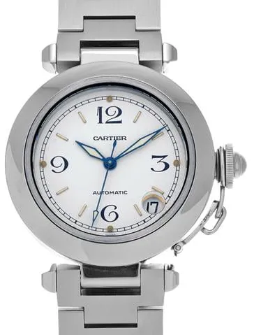 Cartier Pasha C W31015M7 35mm Stainless steel White