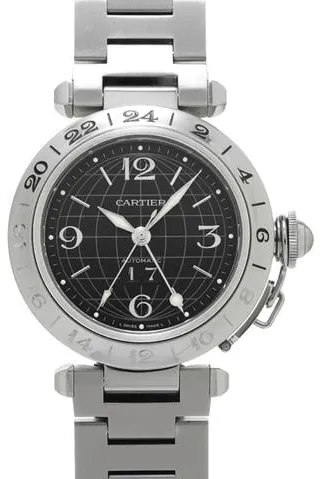 Cartier Pasha C W31049M7 35mm Stainless steel Black