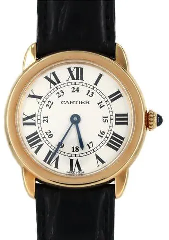 Cartier Ronde Solo de Cartier W6700355 29.5mm Yellow gold Silver