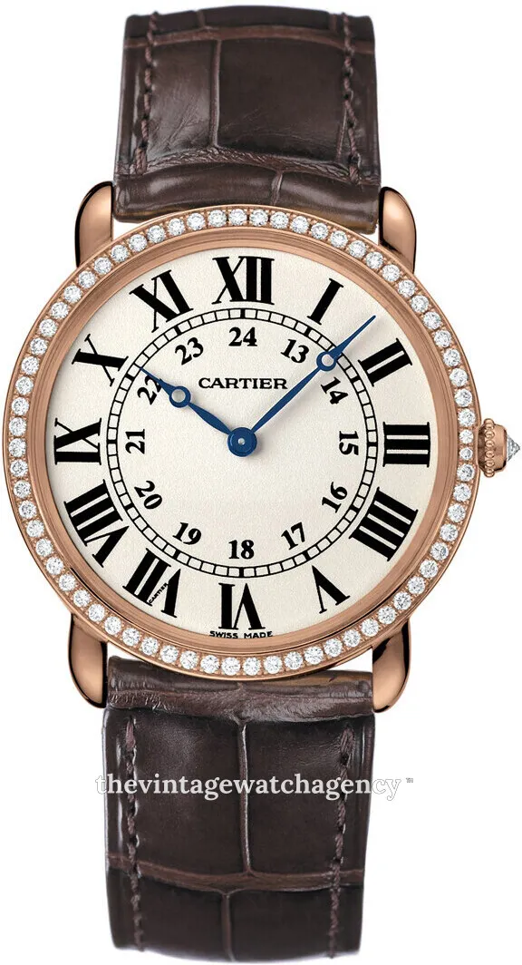 Cartier Ronde WR000651 36mm Rose gold Silver