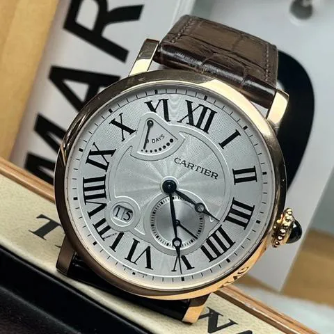 Cartier Rotonde de Cartier W1556203 42mm Rose gold Silver